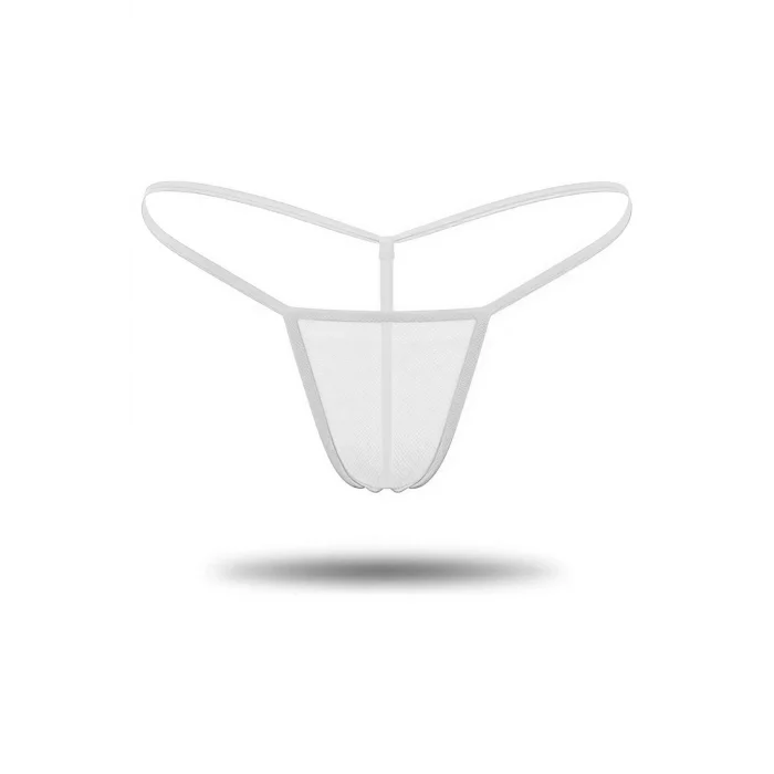 3lü Renkli Transparan Tül String Tanga TM0369