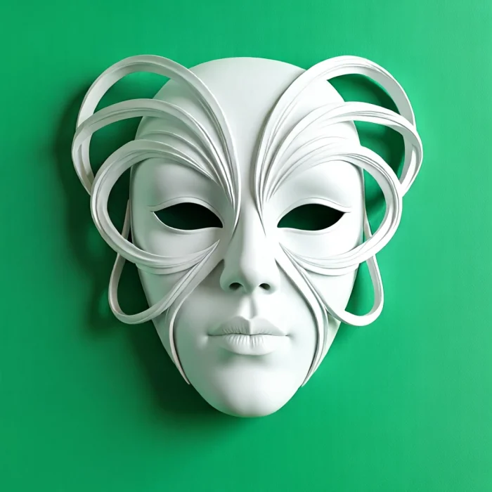 3D Tasarım Kişiye Özel Tasarım MASK Ham beyaz renkte gönderilir boya size aittir