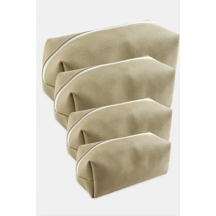 4 Adet El Tutmalı Makyaj Çantası