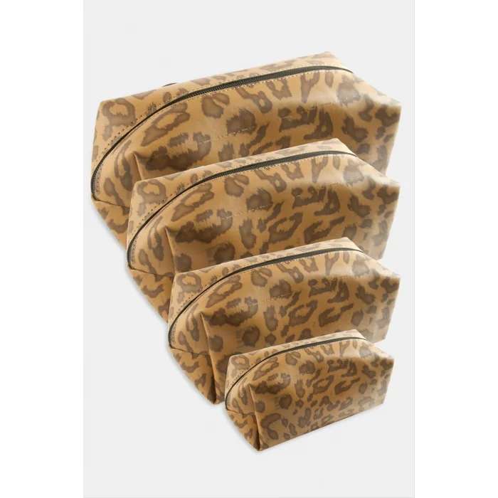 4 Adet El Tutmalı Makyaj Çantası