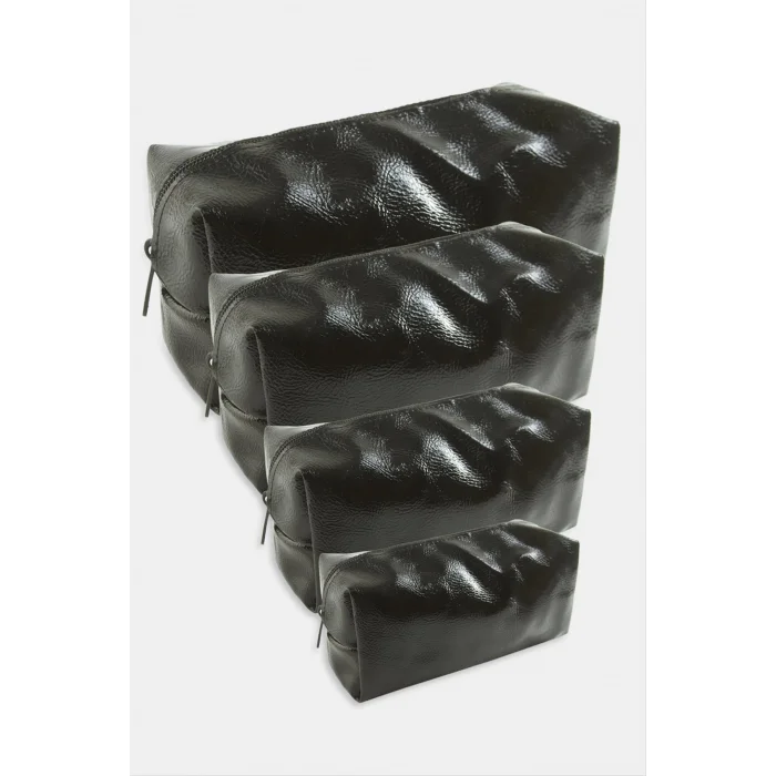 4 Adet El Tutmalı Makyaj Çantası