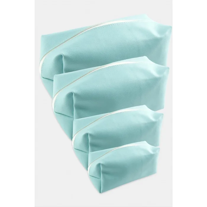 4 Adet El Tutmalı Makyaj Çantası