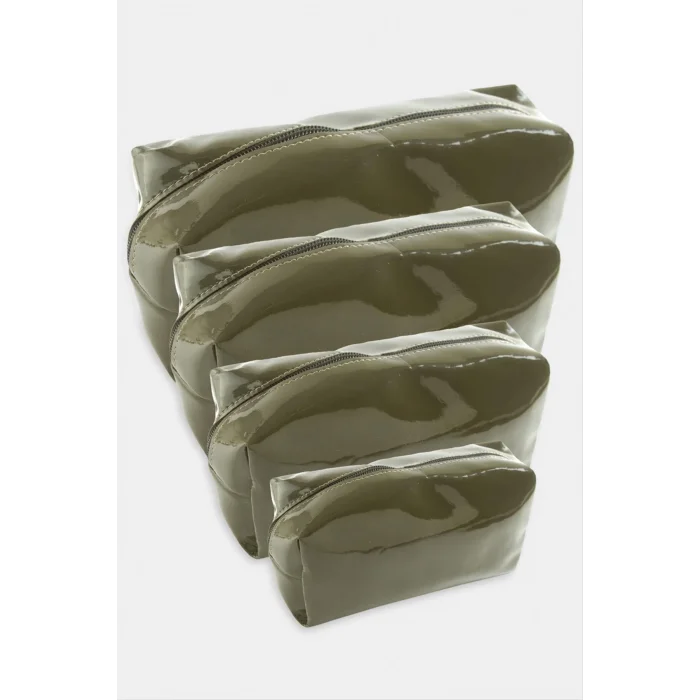 4 Adet El Tutmalı Makyaj Çantası