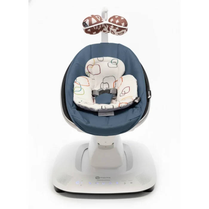 4moms Mamaroo 5.0 Elektrikli Ana Kucağı - Slate Blue + Yenidoğan Destek Pedi