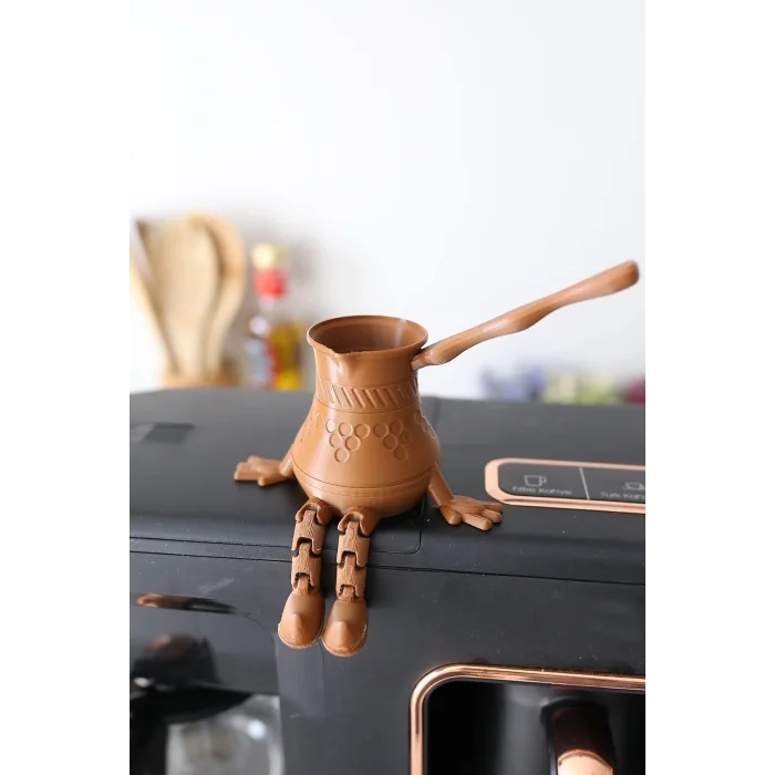 6lı Ayaklı Kahve Seti - Moka Pot - Kahve Tanesi - Çaydanlık - Cezve - Kahve Bardağı - Bardak