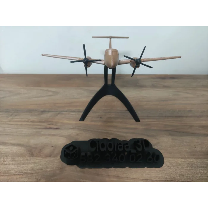 3D Tasarım Uçak Biblosu 15cm