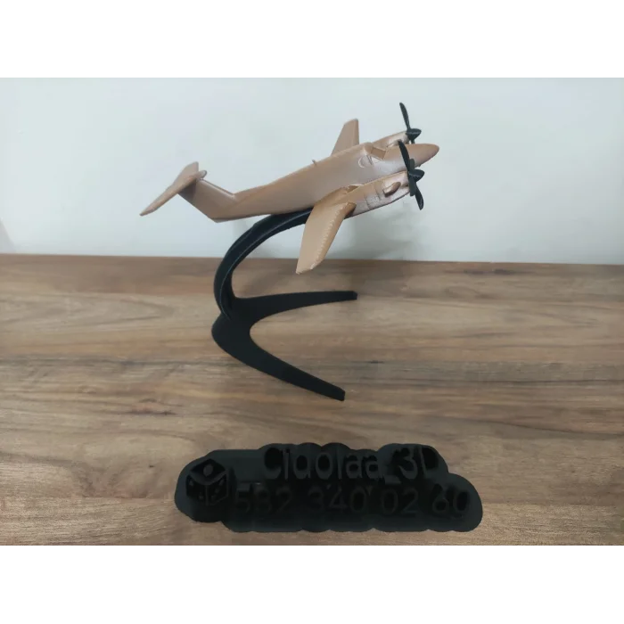 3D Tasarım Uçak Biblosu 15cm