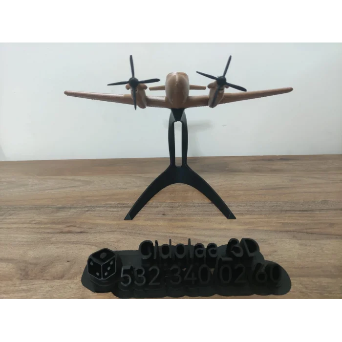 3D Tasarım Uçak Biblosu 15cm