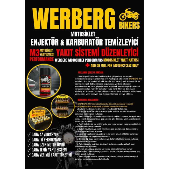 BUĞZ WERBERG MOTOSİKLET YAKIT SİSTEMİ DÜZENLEYİCİ