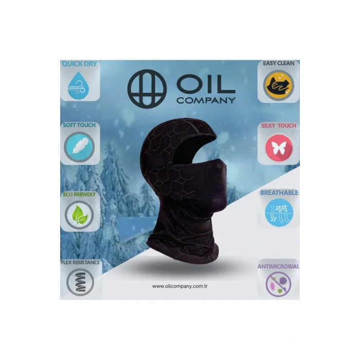 BUĞZ OIL COMPANY Antrasit Balaklava Termal Kar Maskesi Unisex