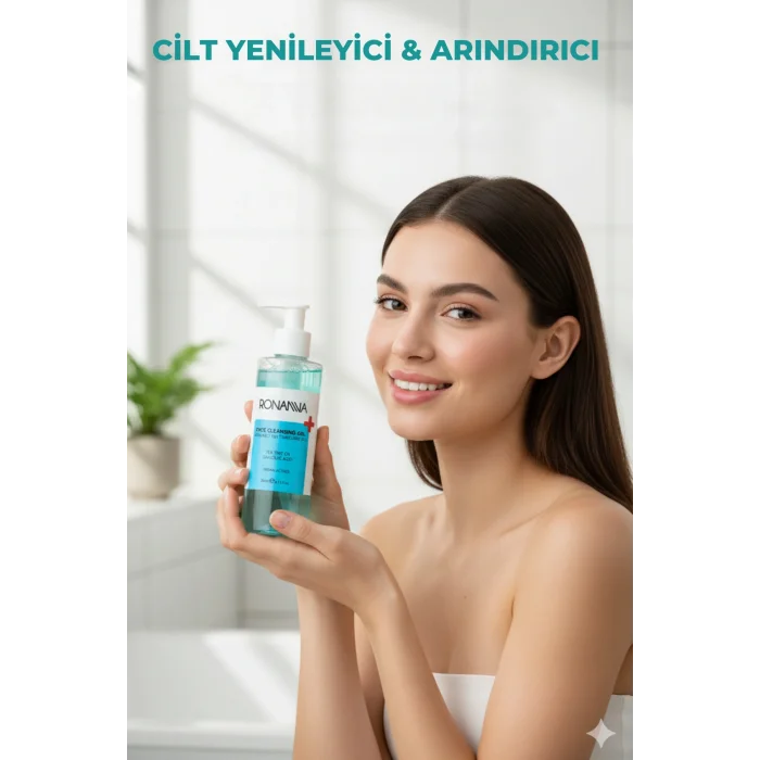 Arındırıcı Yüz Temizleme Jeli - Çay Ağacı Yağı Ve Salisilik Asit Ile Derinlemesine Temizlik - 200ml