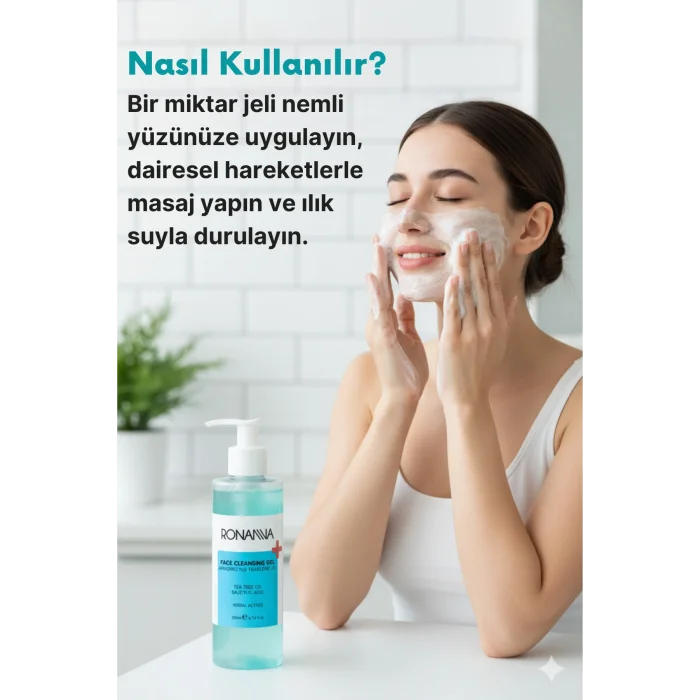 Arındırıcı Yüz Temizleme Jeli - Çay Ağacı Yağı Ve Salisilik Asit Ile Derinlemesine Temizlik - 200ml
