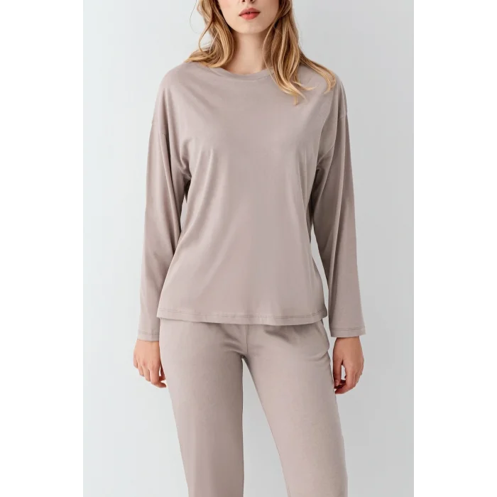 Arnetta 3407-S Kadın Uzun Kol Pijama Takım