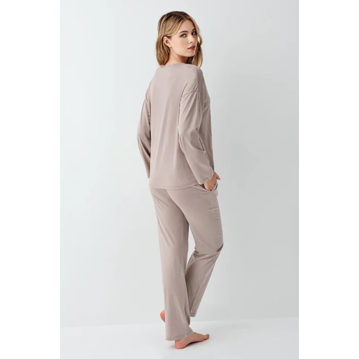 Arnetta 3407-S Kadın Uzun Kol Pijama Takım