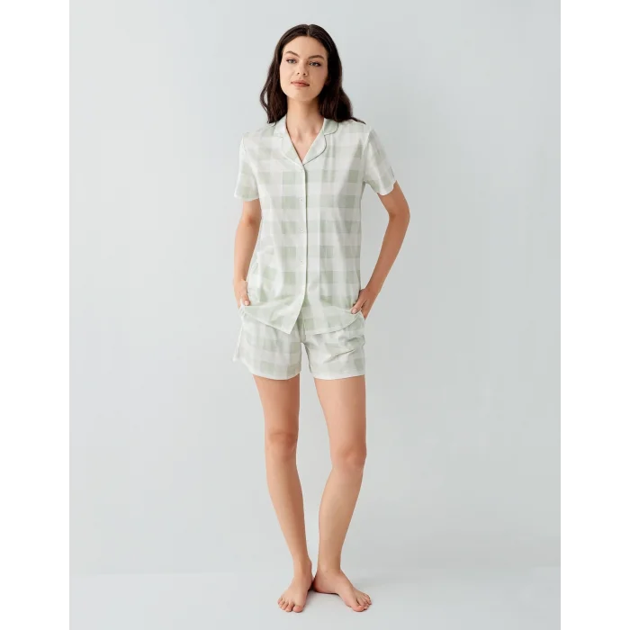 Arnetta 3578-S Kadın Gömlek Pijama Şort Takım
