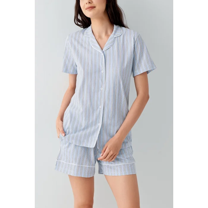 Arnetta 3601-S Kadın Gömlek Pijama Şort Takım