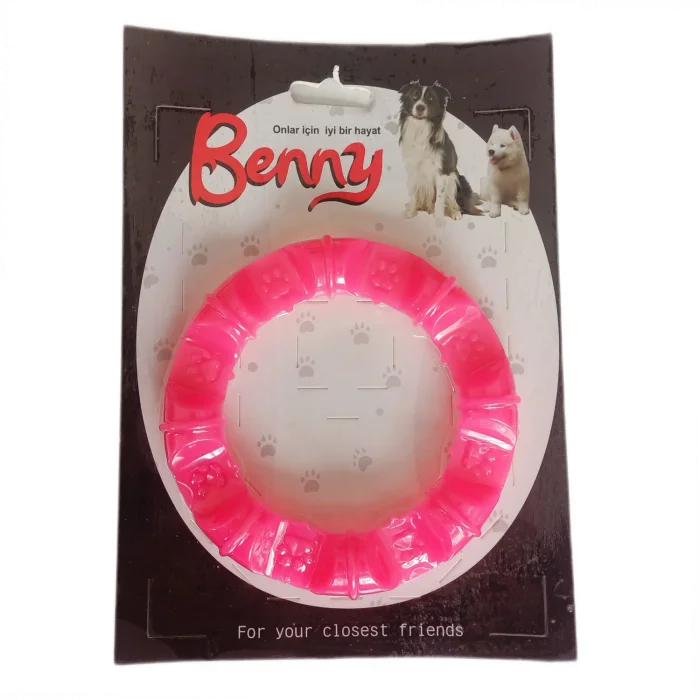 Benny Köpek Oyuncağı Yuvarlak Şekilli 11,5 cm Pembe