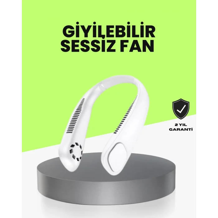 Bıçaksız Güvenli Tasarımlı Sessiz Boyun Fanı