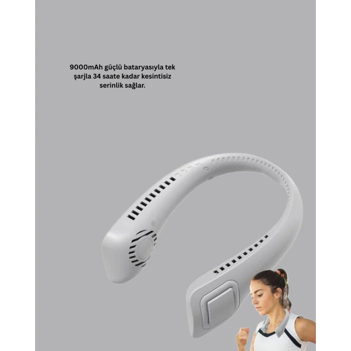 Bıçaksız Güvenli Tasarımlı Sessiz Boyun Fanı