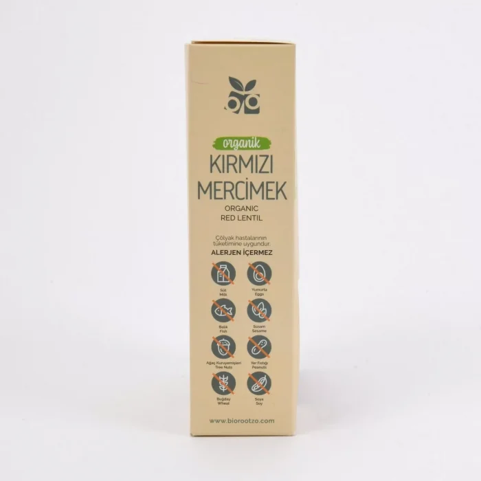 BUĞZ Biorootzo Artizan Makarna Bronz Kalıp Glütensiz ve Vegan Kırmızı Mercimek Casarecce 200 g