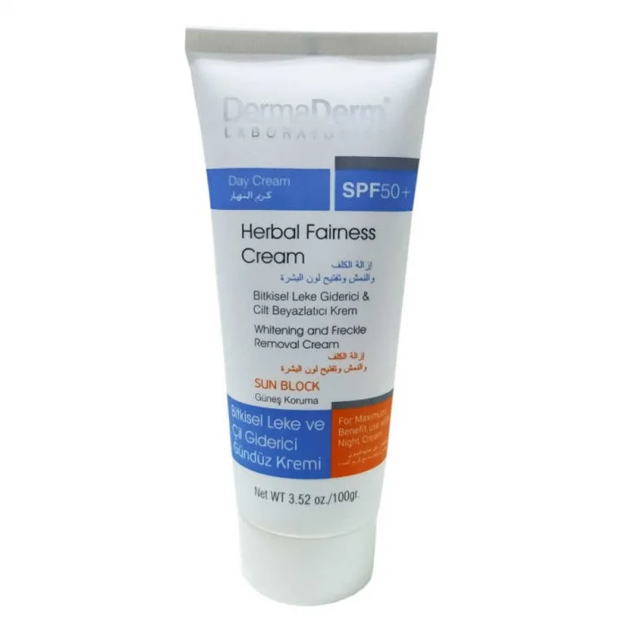 Bitkisel Leke Giderici Cilt Beyazlatıcı Gündüz Kremi Güneş Koruma SPF 50+ 100 Gr