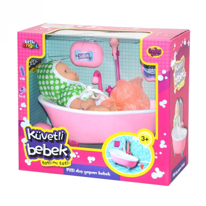  02605 Oydaş,  Pilli Küvette Duş Yapan Bebek - 1 Adet Stokta Olan Gönderilir