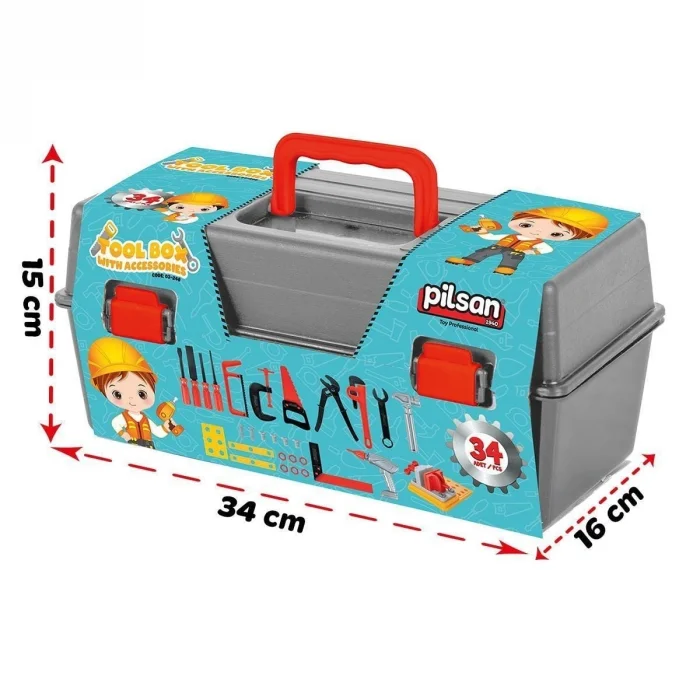 BUĞZ 03 248 Pilsan Aksesuarlı Alet Çantası 34 Parça