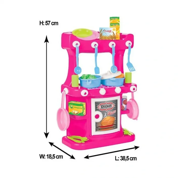 BUĞZ 03 335 Hamarat Ayaklı Mutfak Seti Pembe