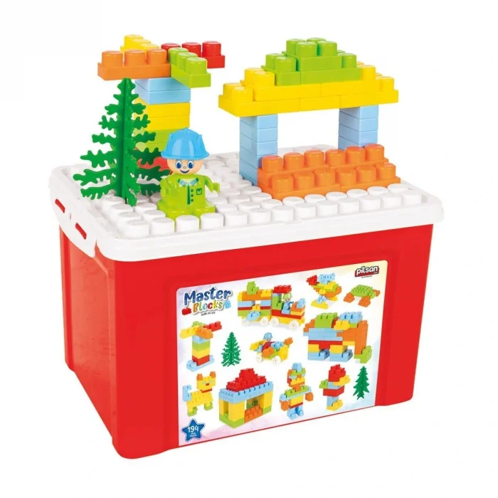 BUĞZ 03 572 AKSESUARLI MASTER BLOKLAR 194 PARÇA 15 LİTRE SAKLAMA KABINDA