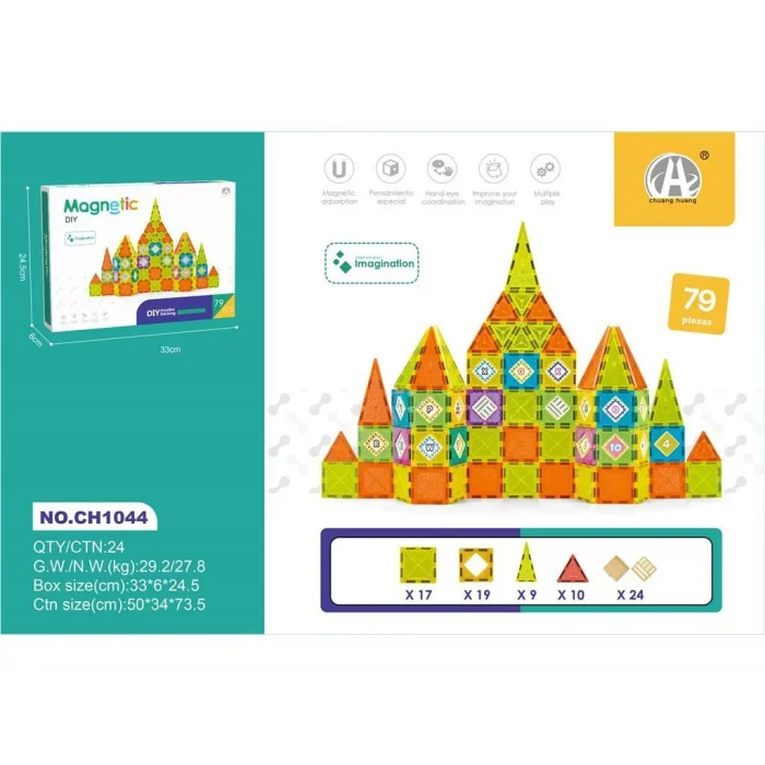 BUĞZ 03-CH1044 5,5 CM MANYETİK BLOKLAR 79 PCS