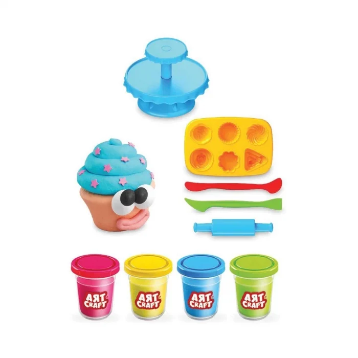  03273 Dede, Art Craft Kapkek - Cupcake Hamur Set / +3 yaş