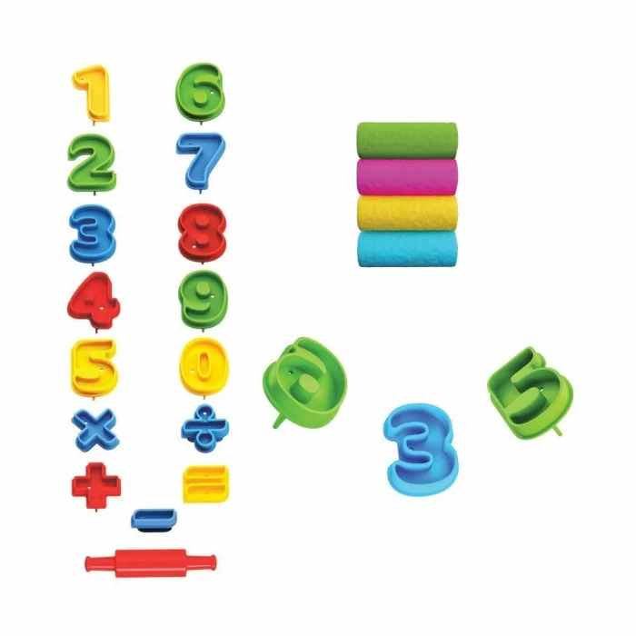  03552 Dede, 3D Rakamlar Hamur Set 200 gr / +3 yaş