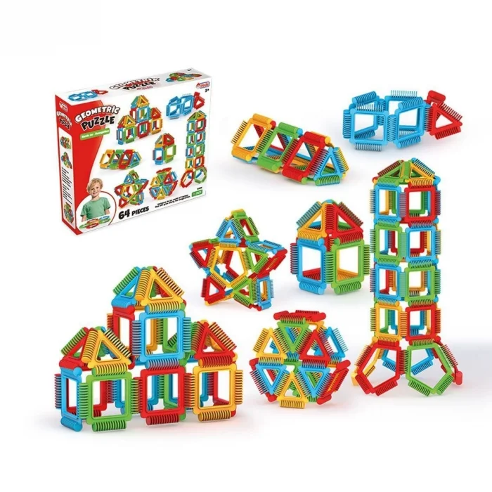 BUĞZ 03896 Geometrik Puzzle 64 Parça