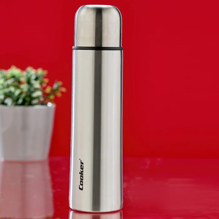BUĞZ 0.5lt Krom Termos Paslanmaz Çelik - Sızdırmaz Kapak = Bardak Bx40