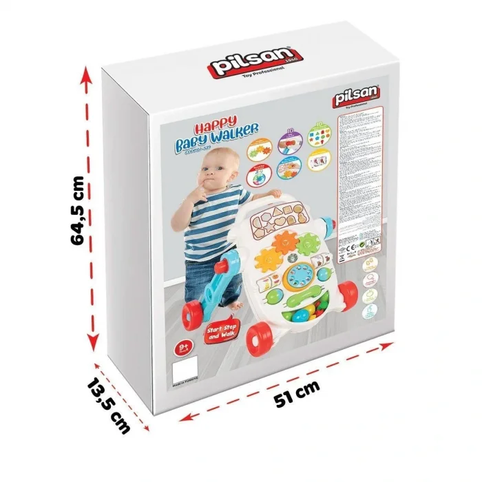 BUĞZ 07 539 Happy İlk Adım Arabası Pembe -Pilsan Oyuncak