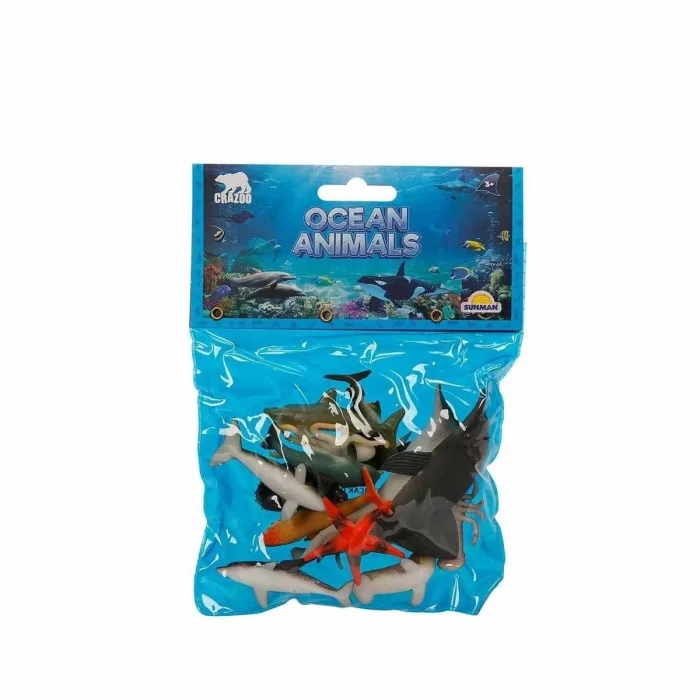  0704 Okyanus Hayvanları Poşetli Hayvan Oyun Seti