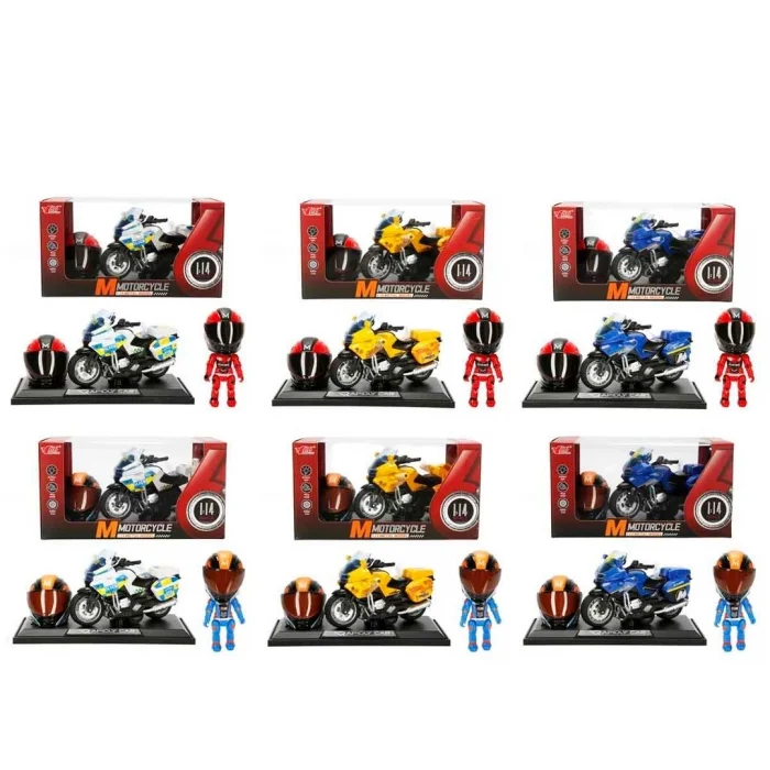 BUĞZ 1:14 Sesli ve Işıklı BMW Die Cast Çek Bırak Motosiklet