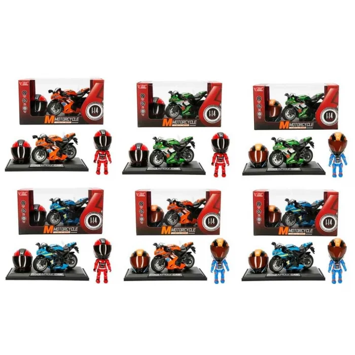 BUĞZ 1:14 Sesli ve Işıklı Die Cast Çek Bırak Yarış Motosikleti