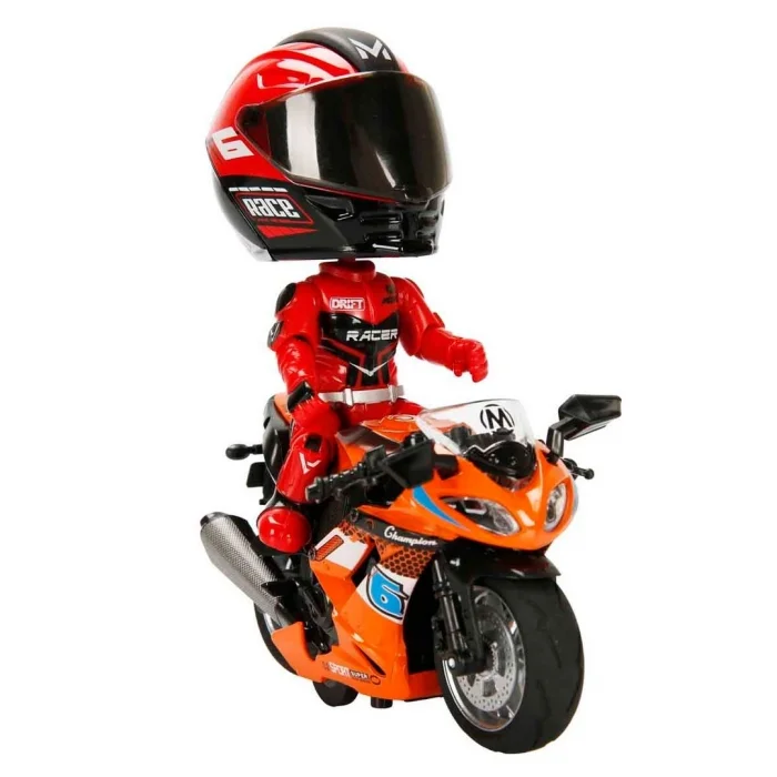 BUĞZ 1:14 Sesli ve Işıklı Die Cast Çek Bırak Yarış Motosikleti