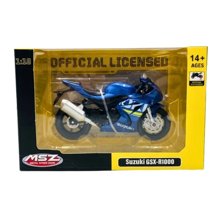 BUĞZ 1/18 SUZUKİ GSX-R1000 Model Motosiklet