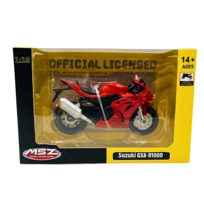 BUĞZ 1/18 SUZUKİ GSX-R1000 Model Motosiklet