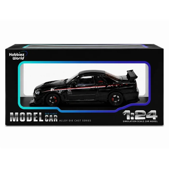 BUĞZ Diecast Metal 1/24 R34 GTR Model Araba - 14 Yaş ve Üzeri Koleksiyon İçin Tekli Paket BX-313407