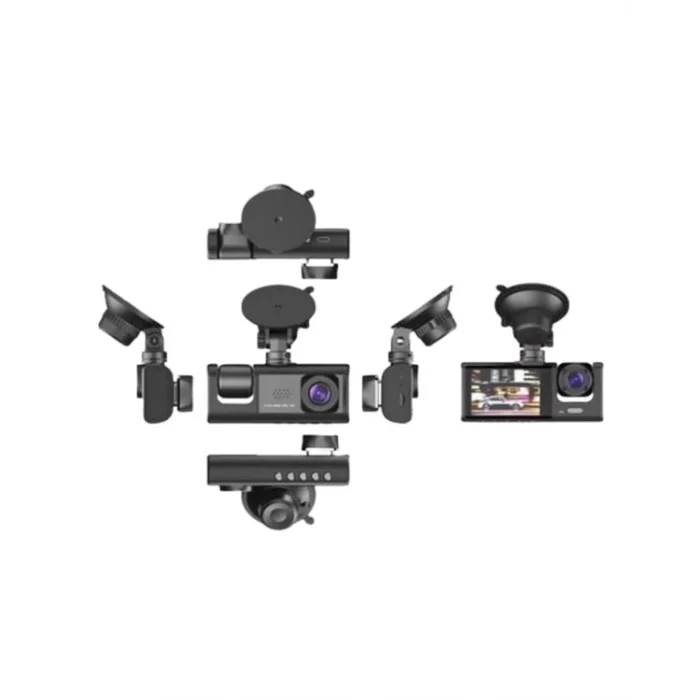 1. 3 Kameralı Full HD Araç Kamerası – Ön, İç ve Arka Görüş ile %100 Kapsama