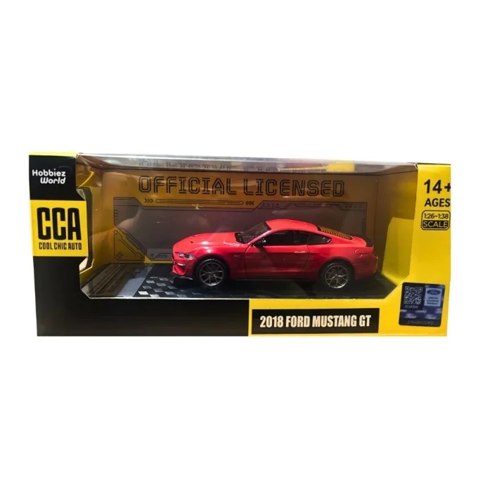 BUĞZ Detayli 1/32 Olcek 2018 Ford Mustang GT Kirmizi Kasik Model Araba Vitrin Icin 1 Adet BX-313412