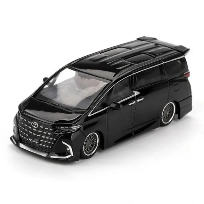 BUĞZ Siyah Kaplamali 1/64 Olcek Toyota Alphard 40 KUHL Model Araba - Koleksiyonluk Tekli Paket BX-313335