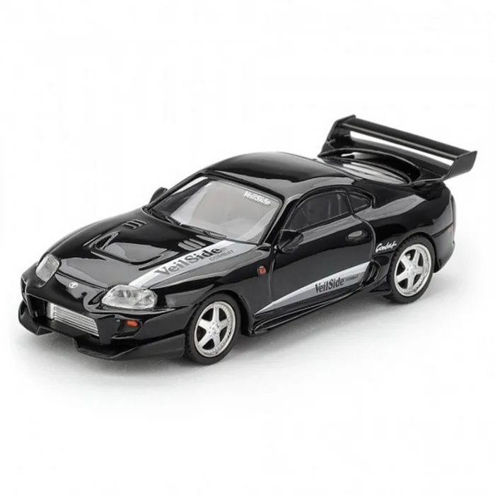 BUĞZ Siyah VeilSide Combat V-II 1/64 Diecast Toyota Supra Model Araba Tekli Koleksiyon BX-313386