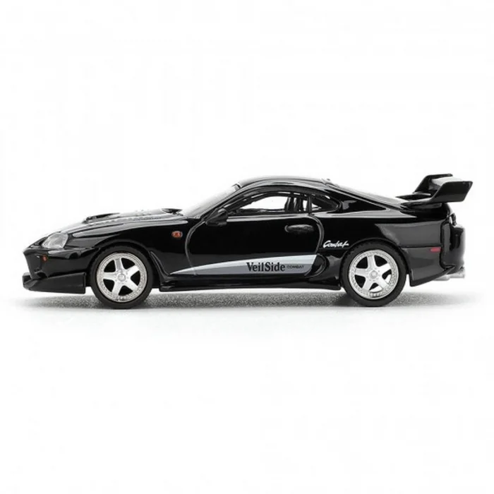 BUĞZ Siyah VeilSide Combat V-II 1/64 Diecast Toyota Supra Model Araba Tekli Koleksiyon BX-313386