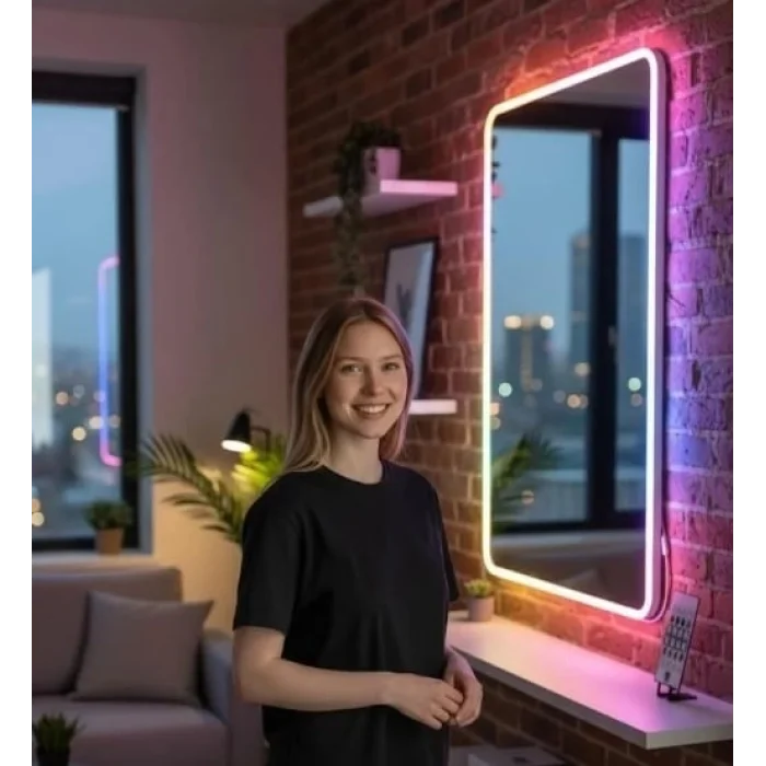 BUĞZ 1 Adet AC 5435 RGB Pixel Neon Led Seti USB Girişli Kumandalı 5 Metre