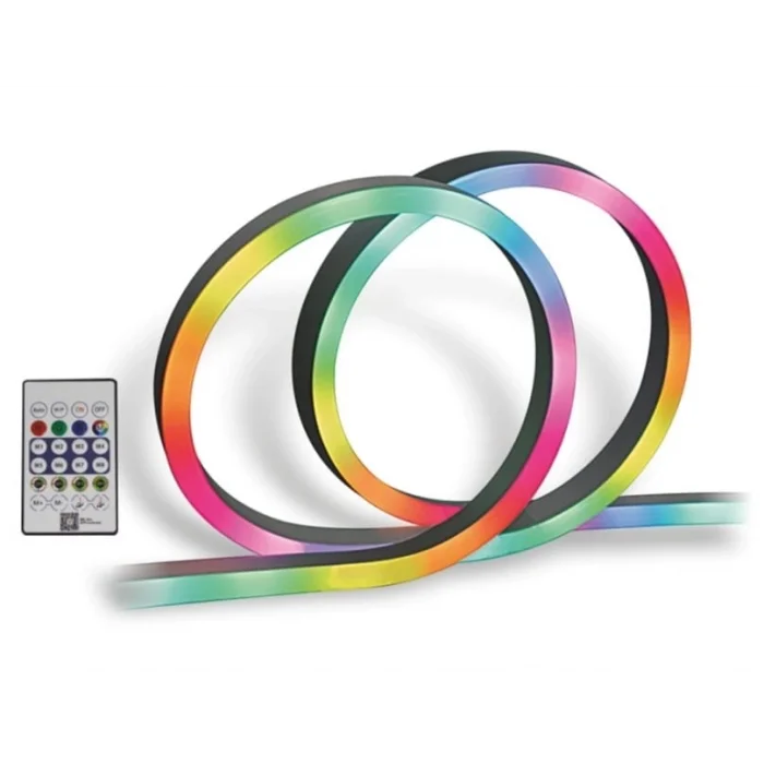 BUĞZ 1 Adet AC 5435 RGB Pixel Neon Led Seti USB Girişli Kumandalı 5 Metre