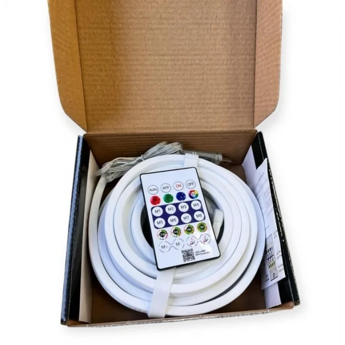 BUĞZ 1 Adet AC 5435 RGB Pixel Neon Led Seti USB Girişli Kumandalı 5 Metre